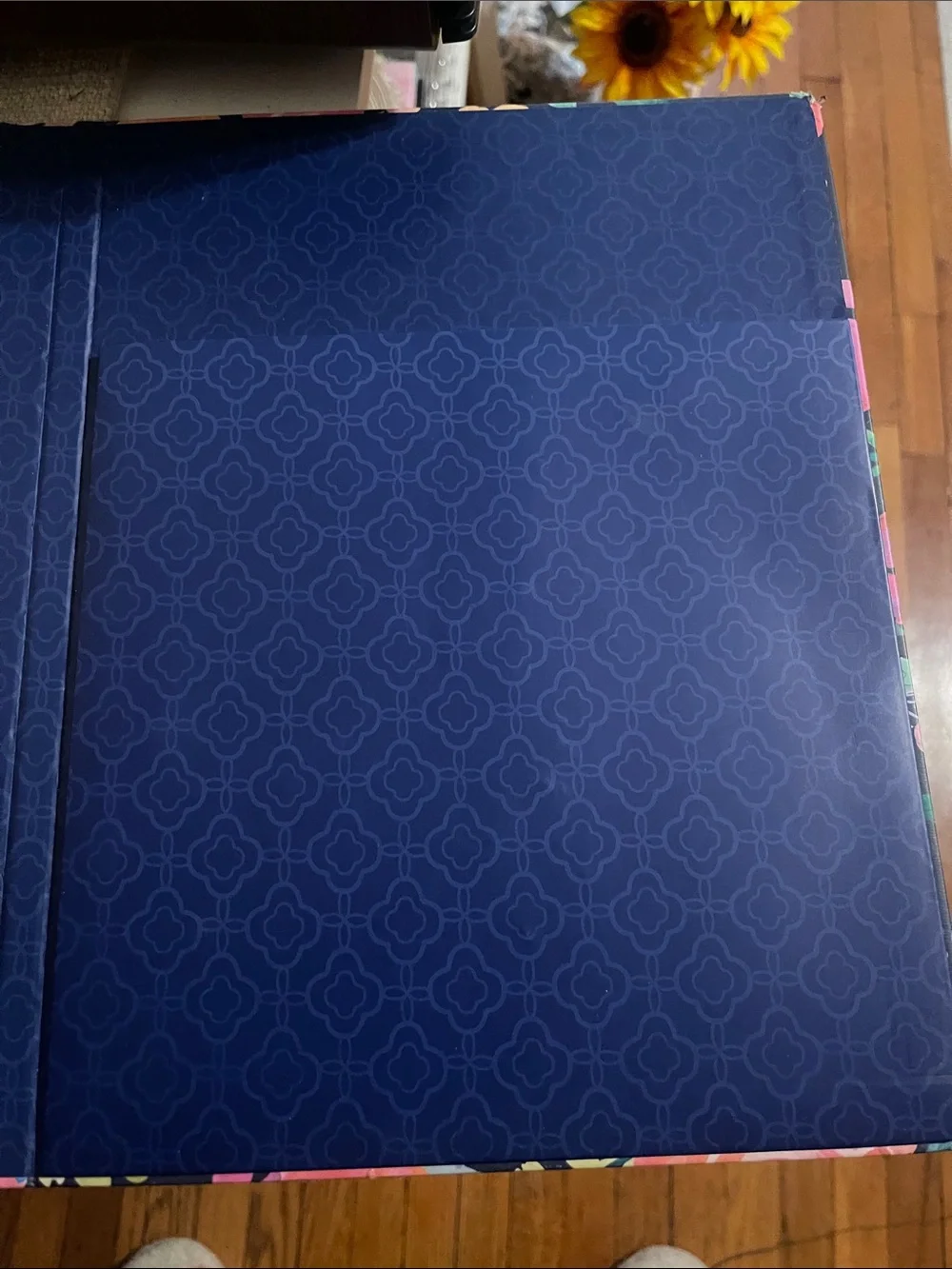 Floral Clipboard with Gold Clip